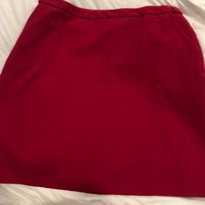 Land’s End raspberry wool skirt
